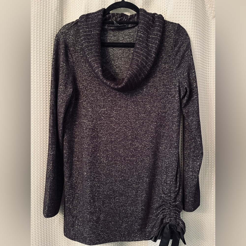 White House Black Market Cowl Neck Tunic Sweater SZ M